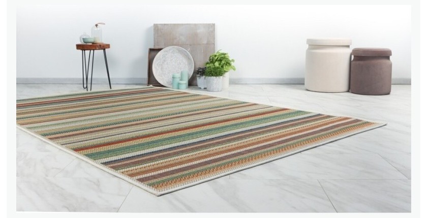 Tapis 170x120cm, design C403I coloris multicolore - Confort et élégance pour votre intérieur