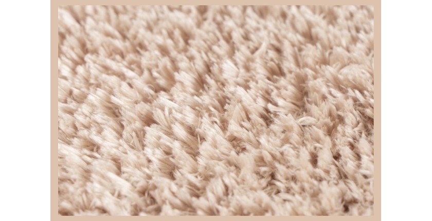 Tapis 230x160cm, design C005D coloris sable - Confort et élégance pour votre intérieur