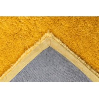 Tapis 150x80cm, design C005D coloris jaune - Confort et élégance pour votre intérieur