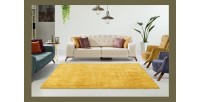 Tapis 170x120cm, design C005D coloris jaune - Confort et élégance pour votre intérieur