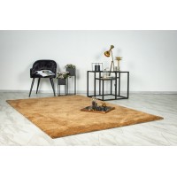 Tapis 290x200cm, design C007Y coloris camel - Confort et élégance pour votre intérieur