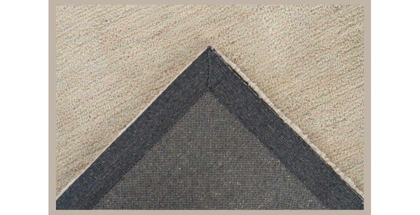 Tapis 150x80cm, design C007Y coloris ivoire - Confort et élégance pour votre intérieur