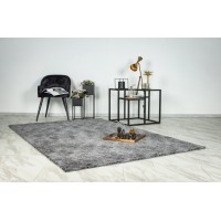 Tapis 230x160cm, design C007Y coloris argent - Confort et élégance pour votre intérieur