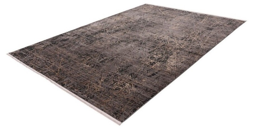 Tapis 150x80cm, design C109E coloris gris - Confort et élégance pour votre intérieur