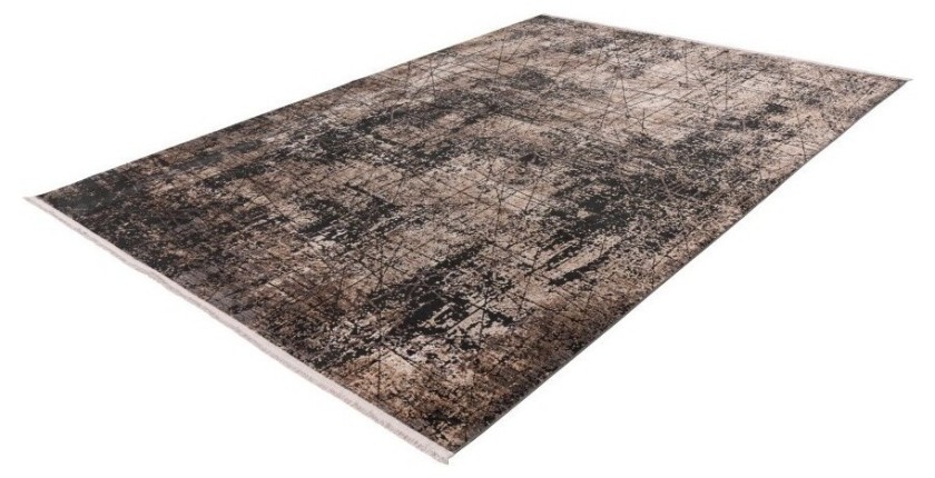 Tapis 150x80cm, design C209E coloris beige - Confort et élégance pour votre intérieur