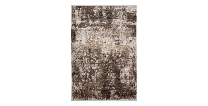 Tapis 230x160cm, design C309E coloris ivoire - Confort et élégance pour votre intérieur