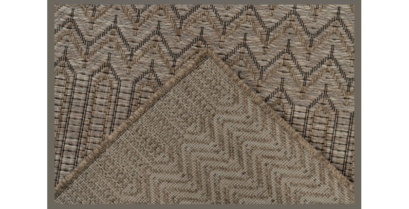 Tapis 230x160cm, design C103A coloris naturel - Confort et élégance pour votre intérieur