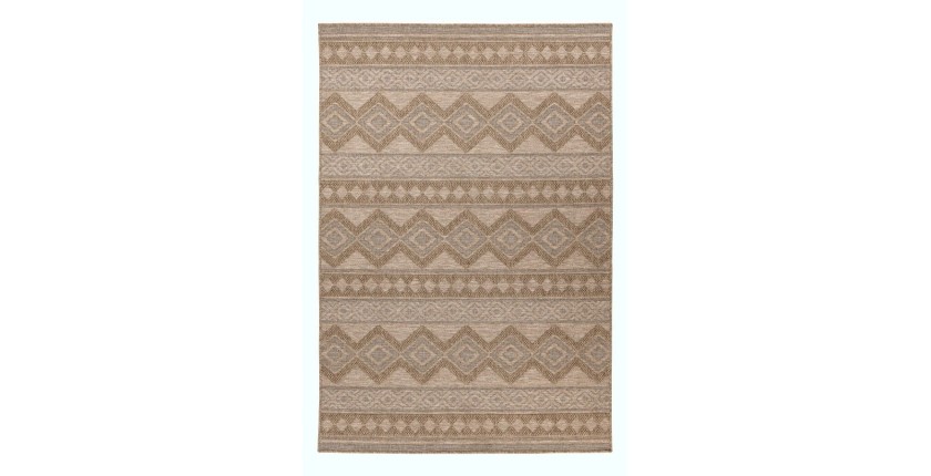 Tapis 230x160cm, design C203A coloris naturel - Confort et élégance pour votre intérieur