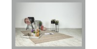 Tapis 170x120cm, design C303A coloris naturel - Confort et élégance pour votre intérieur