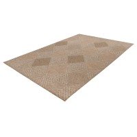 Tapis 150x80cm, design C403A coloris naturel - Confort et élégance pour votre intérieur