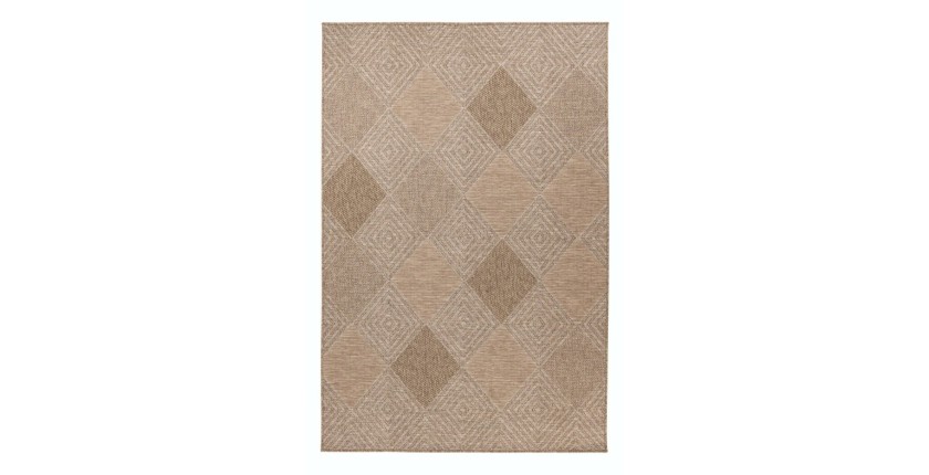 Tapis 170x120cm, design C403A coloris naturel - Confort et élégance pour votre intérieur