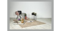 Tapis 230x160cm, design C403A coloris naturel - Confort et élégance pour votre intérieur