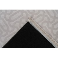 Tapis 160x120cm, design D012A coloris gris - Confort et élégance pour votre intérieur