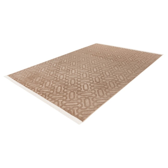 Tapis 280x80cm, design D012A coloris taupe - Confort et élégance pour votre intérieur