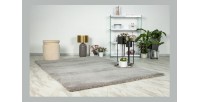 Tapis 150x80cm, design D005M coloris argent - Confort et élégance pour votre intérieur