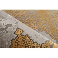 Tapis 150x80cm, design E109E coloris doré - Confort et élégance pour votre intérieur