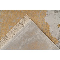 Tapis 150x80cm, design E109E coloris doré - Confort et élégance pour votre intérieur