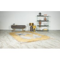 Tapis 170x120, design E109E coloris doré - Confort et élégance pour votre intérieur