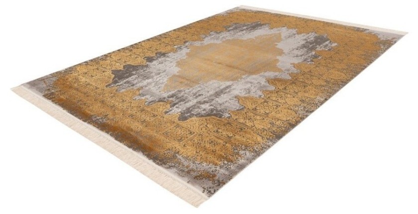 Tapis 170x120, design E109E coloris doré - Confort et élégance pour votre intérieur