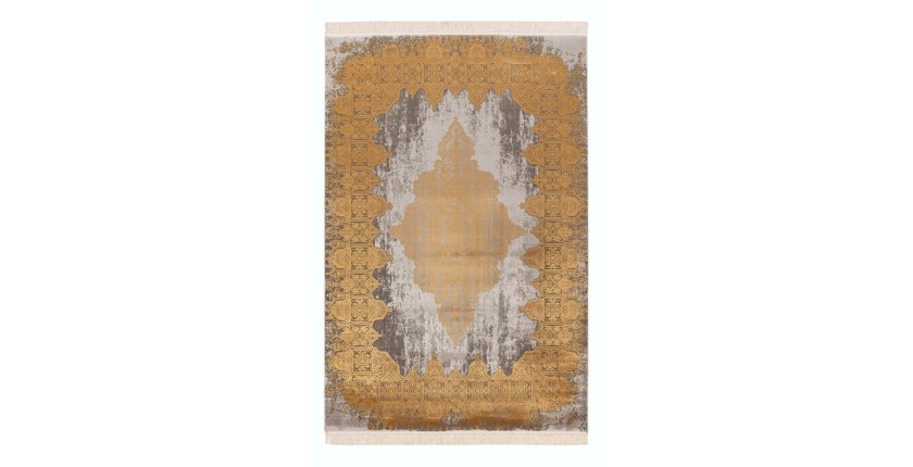 Tapis 230x160cm, design E109E coloris doré - Confort et élégance pour votre intérieur