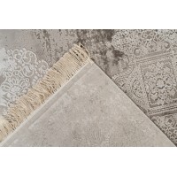 Tapis 230x160cm, design E109E coloris argent - Confort et élégance pour votre intérieur