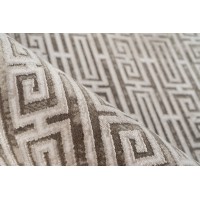 Tapis 150x80cm, design E209E coloris argent - Confort et élégance pour votre intérieur