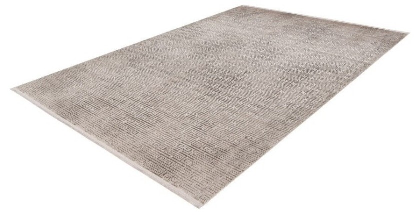 Tapis 170x120cm, design E209E coloris argent - Confort et élégance pour votre intérieur