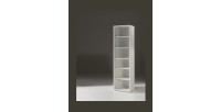 Bibliothèque de Bureau avec 5 étagères coloris blanc mat | Collection SOON | Meublorama