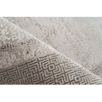 Tapis 170x120cm, design E309E coloris argent - Confort et élégance pour votre intérieur