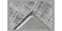 Tapis 230x160cm, design E109E coloris argent - Confort et élégance pour votre intérieur