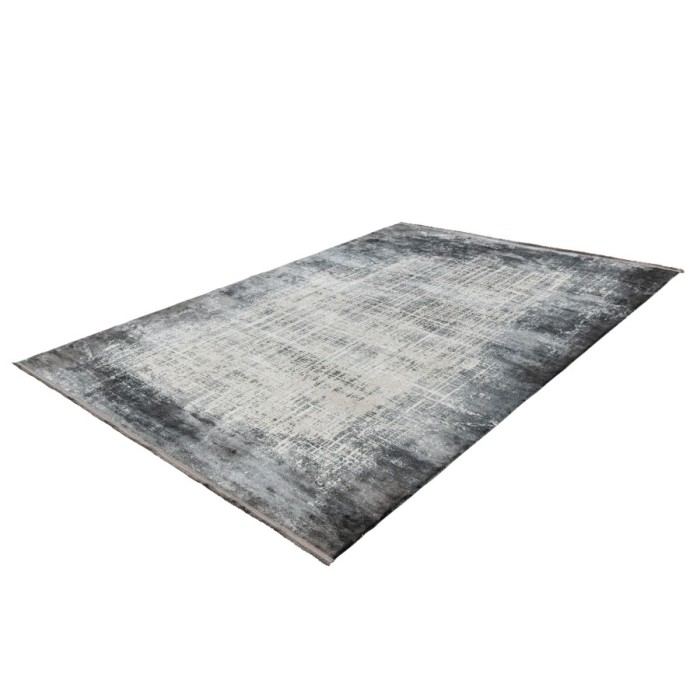 Tapis 290x200cm, design E109E coloris argent - Confort et élégance pour votre intérieur