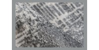 Tapis 290x200cm, design E109E coloris argent - Confort et élégance pour votre intérieur