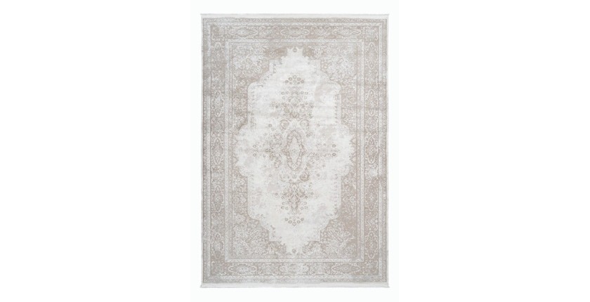 Tapis 150x80cm, design E209E coloris crème - Confort et élégance pour votre intérieur