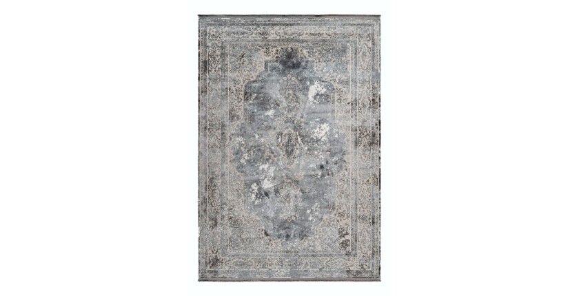 Tapis 150x80cm, design E209E coloris argent - Confort et élégance pour votre intérieur