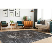 Tapis 330x240cm, design E209E coloris argent - Confort et élégance pour votre intérieur