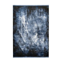 Tapis 150x80cm, design E409E coloris bleu - Confort et élégance pour votre intérieur