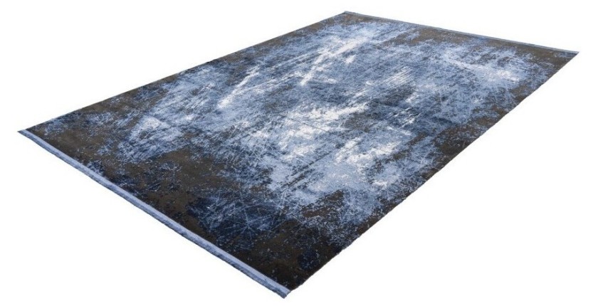 Tapis 170x120cm, design E409E coloris bleu - Confort et élégance pour votre intérieur