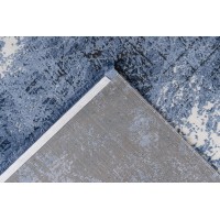 Tapis 170x120cm, design E409E coloris bleu - Confort et élégance pour votre intérieur