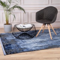 Tapis 230x160cm, design E409E coloris bleu - Confort et élégance pour votre intérieur