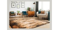 Tapis 150x80cm, design E409E coloris doré - Confort et élégance pour votre intérieur