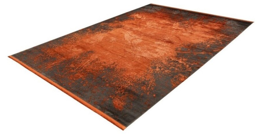 Tapis 290x200cm, design E509E coloris terracotta - Confort et élégance pour votre intérieur