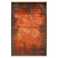 Tapis 290x200cm, design E509E coloris terracotta - Confort et élégance pour votre intérieur