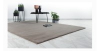 Tapis 150x80cm, design E005N coloris taupe - Confort et élégance pour votre intérieur