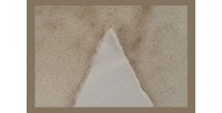 Tapis enfant 100x100cm, design E405S coloris beige - Confort et élégance pour votre intérieur