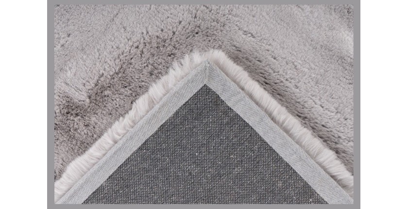 Tapis 150x80cm, design E009Y coloris argent - Confort et élégance pour votre intérieur