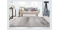 Tapis 290x200cm, design E009Y coloris argent - Confort et élégance pour votre intérieur