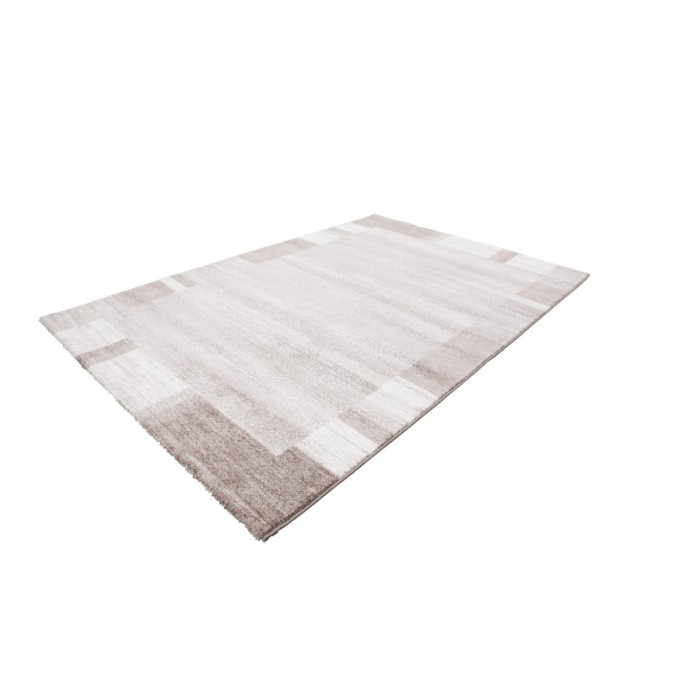 Tapis 150x80cm, design F005G coloris beige - Confort et élégance pour votre intérieur