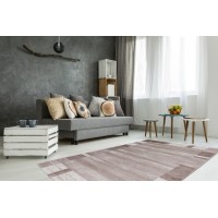 Tapis 150x80cm, design F005G coloris beige - Confort et élégance pour votre intérieur