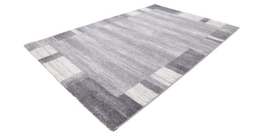 Tapis 150x80cm, design F005G coloris argent - Confort et élégance pour votre intérieur