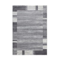 Tapis 150x80cm, design F005G coloris argent - Confort et élégance pour votre intérieur